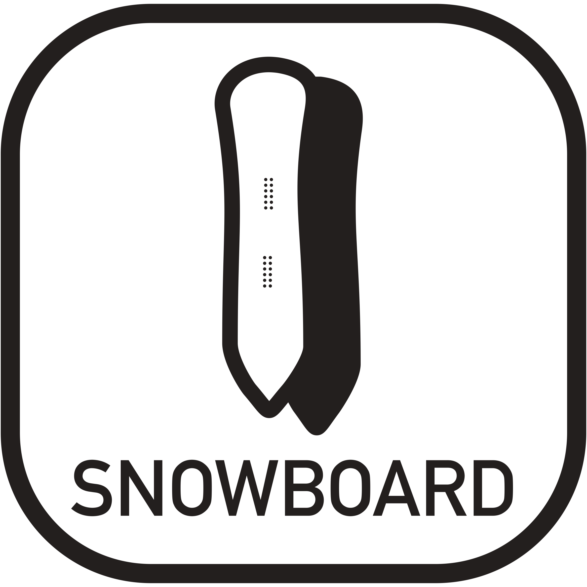 スノーボードアイコン